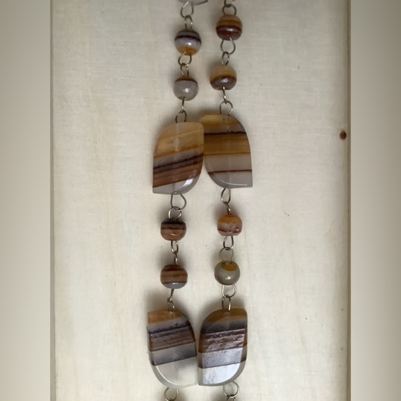 Vintage Genuine Onyx Handcrafted sundisk statement necklace - Picture 8 of 10